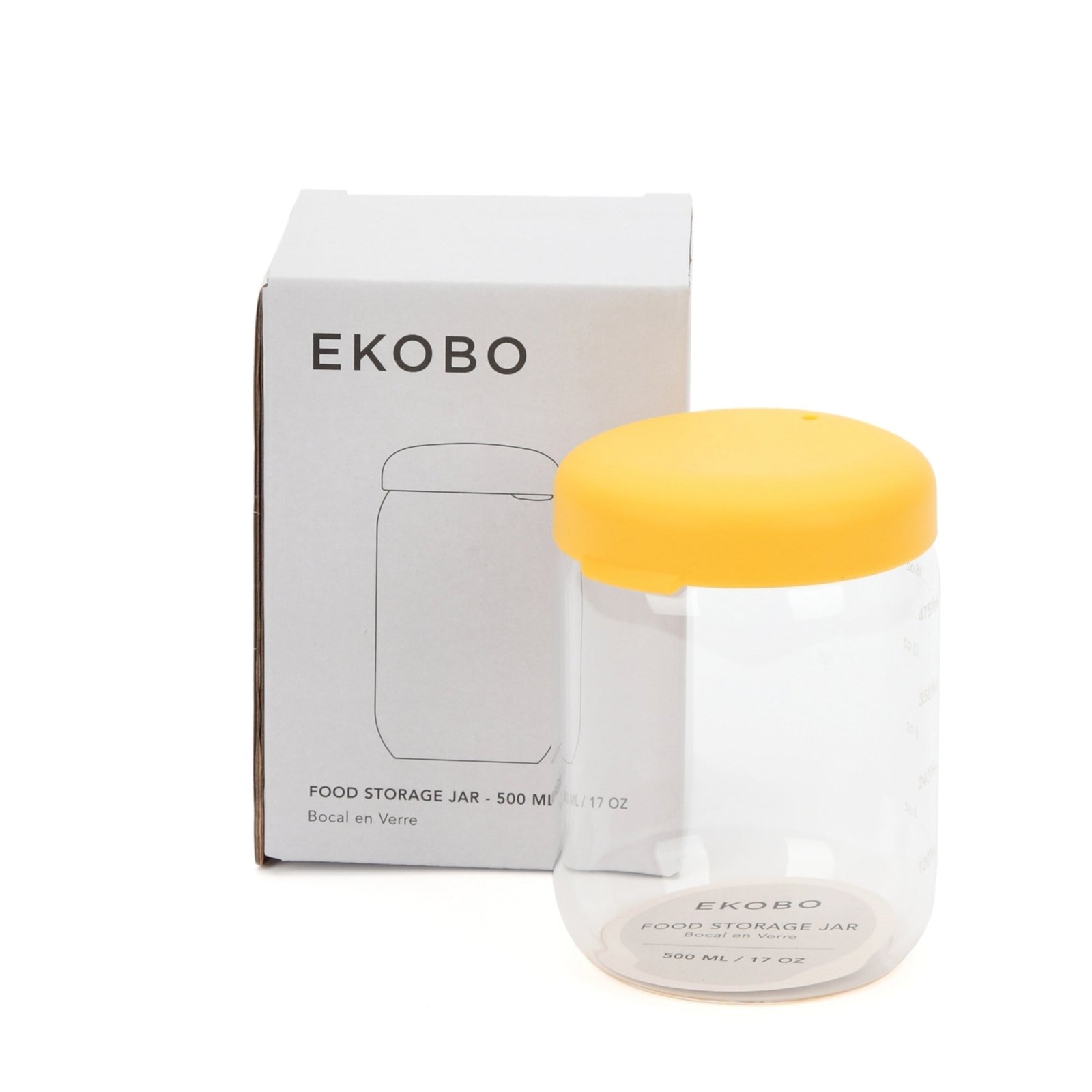 Food Storage Jar in Borosilicate Glass 17 oz - Mimosa - Image 2