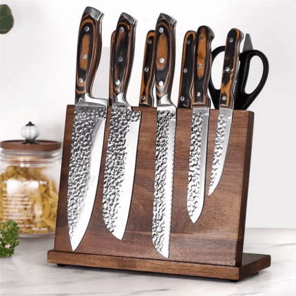 Magnetic Acacia Multi-Function Knife Holder