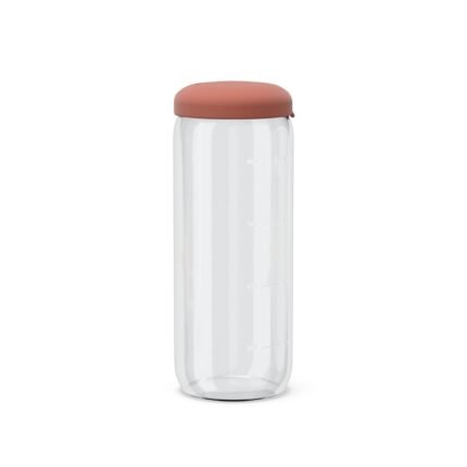 Food Storage Jar in Borosilicate Glass 34 oz - Terracotta